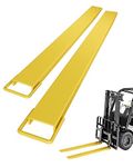 KYBOLT Pallet Fork Extension, [4.5" Width 84" Length] [4600 LBS Max] Heavy Duty Steel Pallet Extensions for Forklift Truck- Yellow