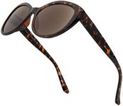 VITENZI Full Reader Sunglasses for Women, Cat Eye Tinted Reading with Built In Full Readers, Florence in Tortoise 2.50