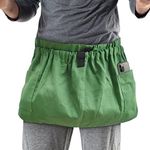 Boczif Gardening Apron with Pockets, Garden Harvest Apron, Perfect for Weeding, Vegetables, Fruits, Berry Picking, Gathering Eggs Herb, Garden Tool Organizer Waist Belt for Gardeners Women Men, Green, Standard