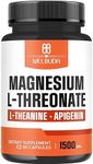 Magnesium L-Threonate with L-Theanine & Apigenin - 1500mg Magnesium Supplement - 90 Capsules