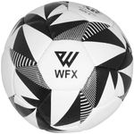 Football Training Ball Kick Up Trainer Power Adults Junior Kids Soccer Match Ball Professional Club Indoor Outdoor Team Futsal Balls (White / Black, 4 (without inflated ))