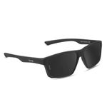 Eyewearlabs OKNO | Polarized Sunglasses For Men & Women | Empower Your Outdoor Lifestyle | Suited for Driving, Sports, Adventures & More | Black Lens | 100% UV Protection | Medium | OKNorgFKC1