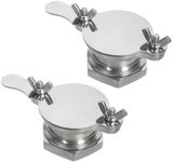 Pack of 2 Honey Gate Valve, Stainless Steel Honey Tap Gate for Extractor, Honey Extractor Tap Honey Bucket Accessories Honey Valve Tool Beekeeping Tool for Bottling Equipment Honey Bottling Pail