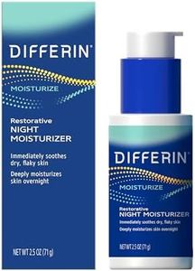 Differin Night Cream with Hyaluronic Acid, Restorative Night Moisturizer by the Makers of Differin Gel, Gentle Skin Care for Acne Prone Sensitive Skin, 2.5 oz (Packaging May Vary)