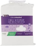 ClevaMama Tencel Fitted Waterproof Mattress Prot Cot Bed 70 x 140 x 25 cm, White, 70 x 140 x 25 cm