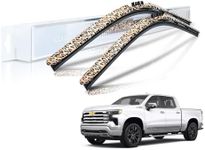 Clix Wipers For Chevy Silverado (22"/22") Jersey Girl Leopard Print Windshield Wiper Blades, All-Weather Replacement Wipers - Complete Front Set of 2, Includes Quick Connect Clips (1999-2023)