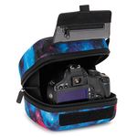 USA GEAR Quick Access DSLR Hard Shell Camera Case (Galaxy) with Molded EVA Protection, Padded Interior, Holster Belt Loop and Rubber Coated Handle - Compatible W/Nikon, Canon, Pentax, Olympus & More