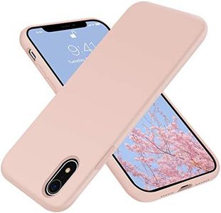 for iPhone XR Case,OTOFLY[Silky and Soft Touch Series] Premium Soft Silicone Rubber Full-Body Protective Bumper Case Compatible with Apple iPhone XR 6.1 inch Pink