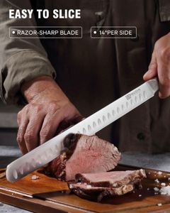 PAUDIN 12" Carving Knife – Stainless Steel Slicing Blade