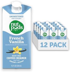 nutpods Dairy-Free Creamer Unsweetened (French Vanilla, 12-pack) - Whole30 / Paleo / Keto / Vegan / Sugar Free 11.2 ounces