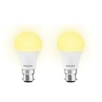 PHILIPS 12W B22d LED Golden Yellow Bulb, Pack of 2