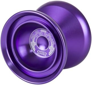 Duncan Toys Windrunner Yo-Yo [Purple] - Unresponsive Pro Level Aluminum Yo-Yo with Double Rim, Concave Bearing, SG Sticker Response