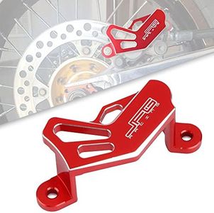 JFG RACING Rear Brake Caliper Cover Guard Protector for CR125 2002-2008 / CR250 2002-2008 / CRF250R 2004-2017 / CRF250X 2004-2017 / CRF450R 2002-2017 / CRF450X 2005-2017 / CRF450RX 2017 - Red