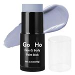 Go Ho Cream Grey Blendable Stick(1.06 OZ),Gray Face Body Paint Stick Oil Professional Face Foundation for Halloween SFX Makeup