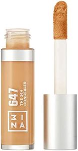 3INA MAKEUP - The 24H Concealer 647 - Dorado medio - Corrector de 24H de duración - Cobertura media a alta con una fórmula ligera - Práctico aplicador en esponja - 15 tonos - Vegan - Cruelty Free