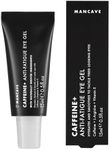 ManCave Caffeine & Vitamin E Anti-Fatigue Eye Gel 15ml, Target dark circles and fight against fine lines, Natural Formulation, Vegan Friendly, Rejuvenates Tired Eyes, Made in England