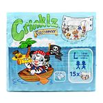 Crinklz Buccaneer Adult Diapers/Nappies, Large (pack of 15)