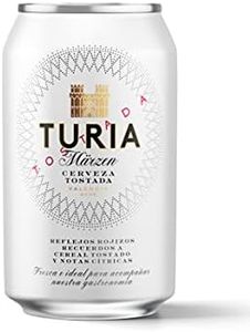 Cerveza Tostada Turia Märzen, Pack de 24 Latas 33cl | Cerveza Märzenbier, Valencia, Tostada, en Lata, Refrescante