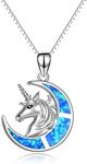 YFN Unicorn Necklace Created Opal P