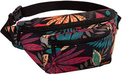 Fanny Pack for Men Women - Waist Bag Pack - Lightweight Belt Bag for Travel Sports Hiking, Black Leaf