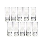 Personalised Pack of 10 Engraved Shot Glass
