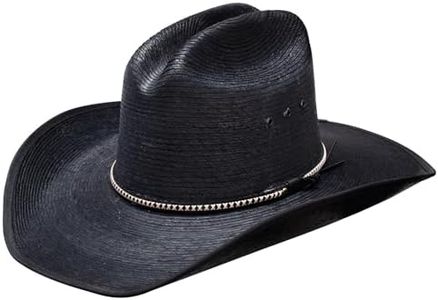 Jason Aldean Men's Asphalt Straw Cowboy Hat - Black -