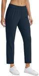 Seamaid Women's Golf Pants with Deep Pockets 7/8 Stretch Athletic Travel Pants for Casual Lounge Navy M