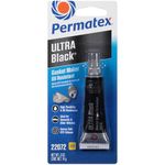 Permatex 22072 Ultra Black RTV Silicone Gasket Maker: Low Odor, Sensor-Safe, Non-Corrosive Sealant with Oil Resistance 14g