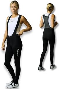 Acelera Fahrradhose Winter Damen lang - Thermo Radhose lang Damen Isolierendes Gewebe [0-15°] - Winter Radlerhose gepolstert [über 6h Fahrzeit] - Wasserabweisend - Bib Shorts Damen lang - XL