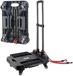 ZHJINGYU Folding Hand Truck Cart,Heavy Duty Trolley 220lbs Capacity,Folding Luggage Cart, Collapsible Wheels,Extended Handle Portable Dolly Cart for Moving, Airport, Office,Carrying Home