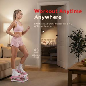 Sunny Health Mini Stair Stepper – Compact Pink Fitness Step Machine