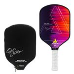 JOOLA Ben Johns Hyperion Pickleball Paddle - Carbon Surface, Elongated Handle, Polypropylene Core, Custom Cover
