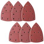 60pcs Sanding Sheets, Mouse Sandpaper for Electric Sander Triangle Sanding Pads, Mouse Sanding Pads, Sander Sheets, Mouse Sanding Pads Fit for Bosch Multi-sander Psm 100a, Psm 200 Aes, Psm 18