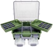 SeaKnight 3-Tier Waterproof Fishing Tackle Box, Secure Lock, Durable ABS & Adjustable Compartments, Storage Organizer for Carp, Bass, Freshwater & Saltwater Fishing Gear