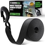 Rhino USA Boat Winch Strap with Hook (5cm x 6.1m) - 1800 kg Break Strength - Ultimate Replacement Boat Trailer Winch Straps with Safety Hook - Compatible With Pontoon, Jet Ski, Fishing Boat & More!