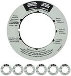 JYCJCF Replacement Sand Filter Valve Label Plate Sticker Compatible with SPX0714G （6 Pack）