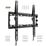 VonHaus TV Wall Bracket for 32-75" Screens, Ultra-Slim TV Bracket with Spirit Level, Flat to Wall Mount, 55kg Capacity, Max VESA: 400x400mm