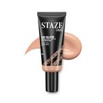 Staze 9to9 HD Glow Poreless + Matte Foundation | HD Flawless & Poreless Finish | Buildable Coverage | Sweatproof | 12H Longlasting |Easily Blendable| Suitable for All Skin Types | 200W Beige | 18 ml