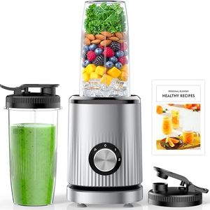 Turelar Blender for Smoothies Personal Blender for Shakes and Smoothies | with 2 * 24oz Portable Cups, Portable Smoothie Maker Machine for Juices, Baby Food, Nutritious Recipe