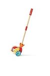 Hape Lilly Musical Push Along | Wooden Push Along Baby Walking Bird, Playful Kids Toy with Detachable Stick