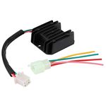 Voltage Regulator Rectifier,4 Wires Voltage Regulator Rectifier Fit for Motorcycle Boat Motor ATV GY6 50 150cc Scooter