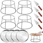 Yiyiring 12 Pcs Pizza Pan Riser Sta