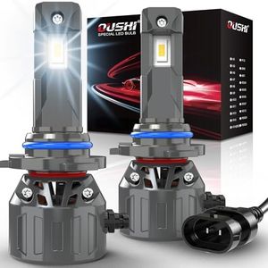 9006 Headlight Bulb 32000LM, OUSHI 800% Brighter 9006 LED Bulb 6000K Xenon White Plug and Play 1:1 Mini Size Upgrade 9006 HB4 LED Headlight Bulbs, Pack of 2