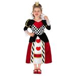 Fun Shack Girls Queen of Hearts Costume, Queen of Hearts Kids Costume, Childrens Queen of Hearts Costume Medium