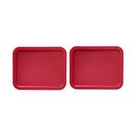 Replacement Lid for Pyrex Plastic Red Cover 3 Cup Bowl Dish Rectangle 7210-PC (2-Pack)