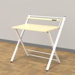 InnoFur Mahogany Meleti Folding Study Desk|Foldable Office Table|Adjustable Laptop Cum Computer Table Big (Regular,Beige),