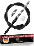 M. ROSENFELD Hookah Hose with Hookah Adapter & Mouthpiece - Cleanable Hookah Hose Silicone (60 in) and Convenient Aluminum-Made Mouthpiece (15 in) Modern Hookahs & Accessories and Hookah Hoses