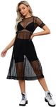Floerns Women's Sheer Mesh Dress Be