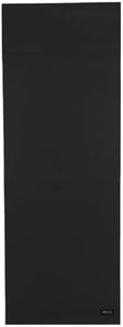 Power Systems Premium Yoga Sticky Mat - Secure, Adhesive, Textured Surface - Lightweight & Durable (Black, 1/4")