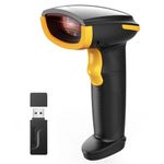 Inateck Barcode Scanner Wireless, Bluetooth Laser Bar Code Scanner, 1D Handheld USB Wired Barcode Reader, 1 Charge for 3 Months Use, Support APP & SDK, BCST-21